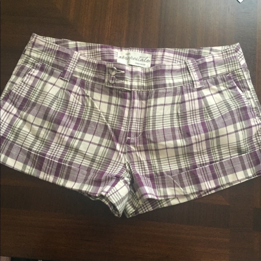 3/$12 Aeropostale’s plaid shorts